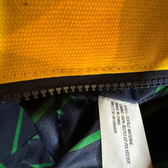 NEW!! Rowing Blazers Target Rugby Stripe Preppy Weekender Yellow Blue Duffel Bag - Picture 13 of 16